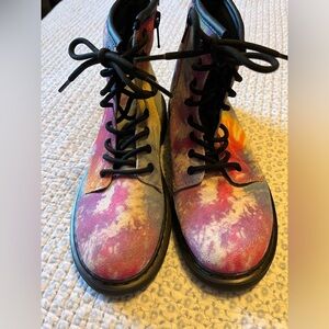 Dr Marten Girls Tie-dye Boots